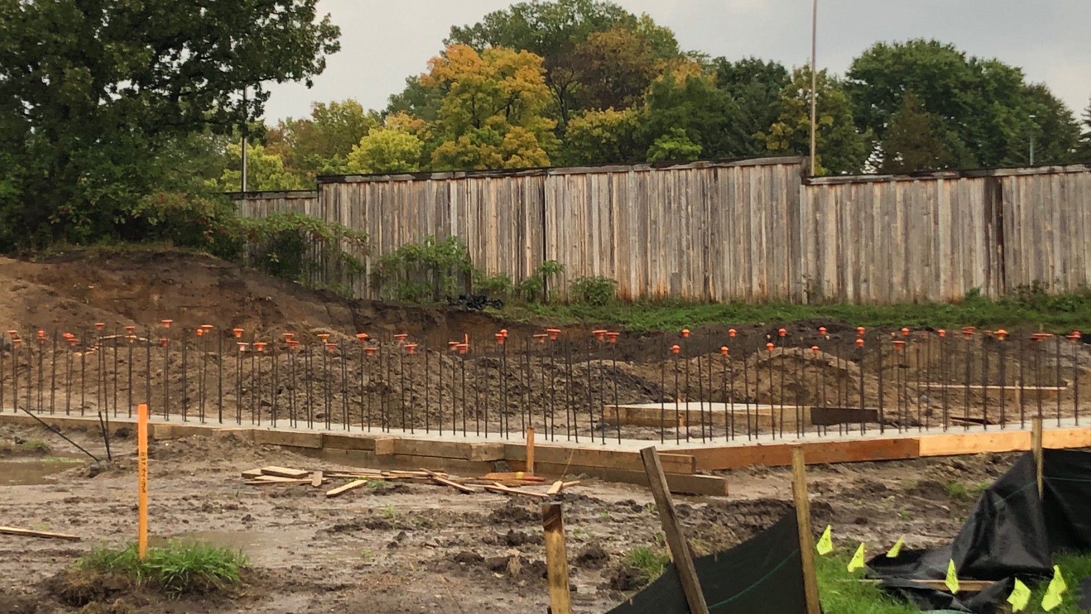 groundbreaking of new Bush Lake Pet Hospital construction