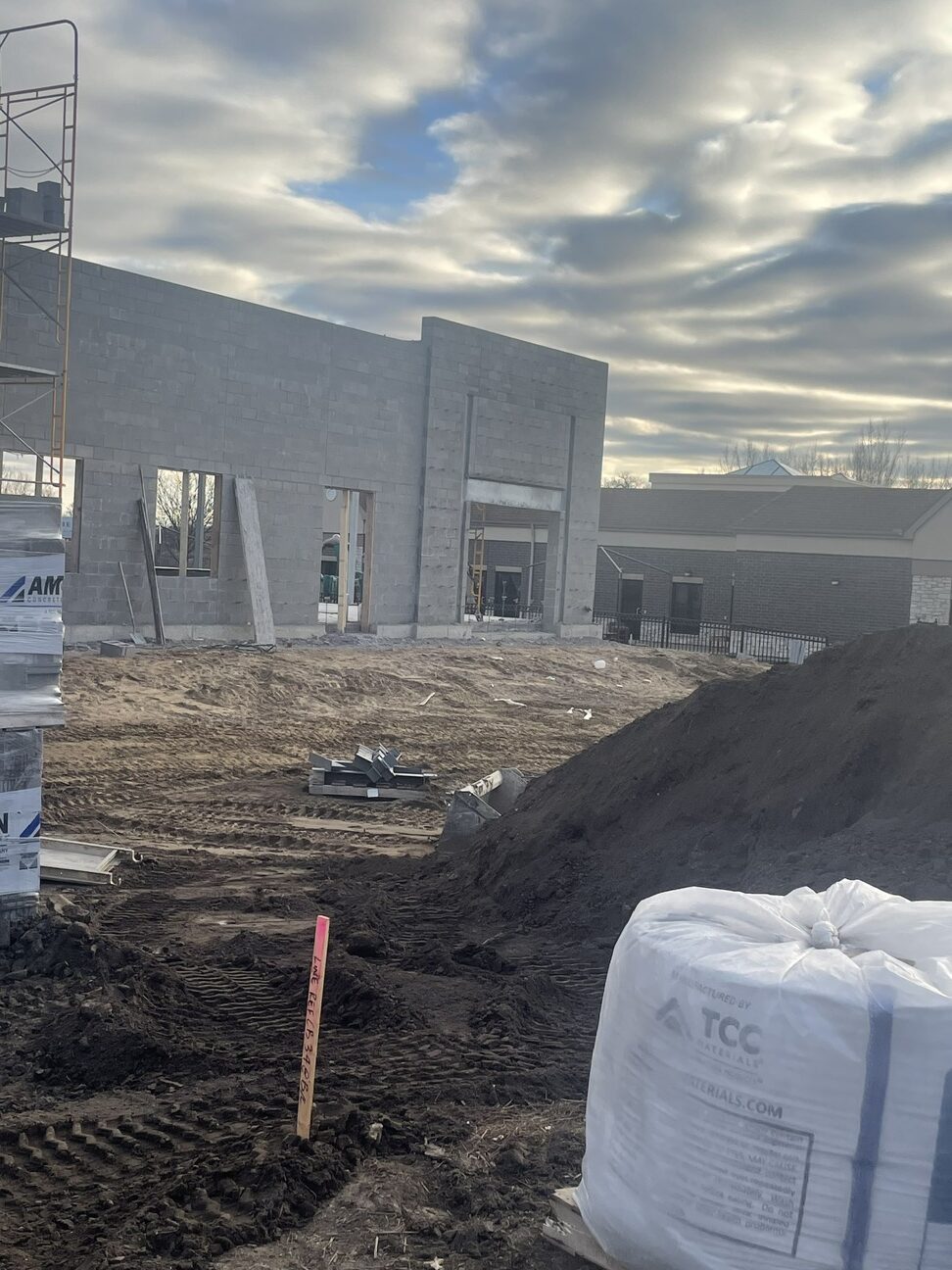 groundbreaking of new Bush Lake Pet Hospital construction